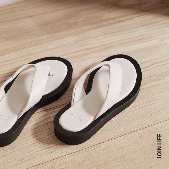 Zara Home contrast Leather Sandals 🍦US 8 - Picture 8 of 13